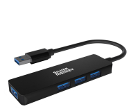 Hub USB SILVER MONKEY USB-A 4x USB 3.0 (Black) SMA118